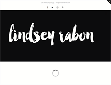 Tablet Screenshot of lindseyrabon.com